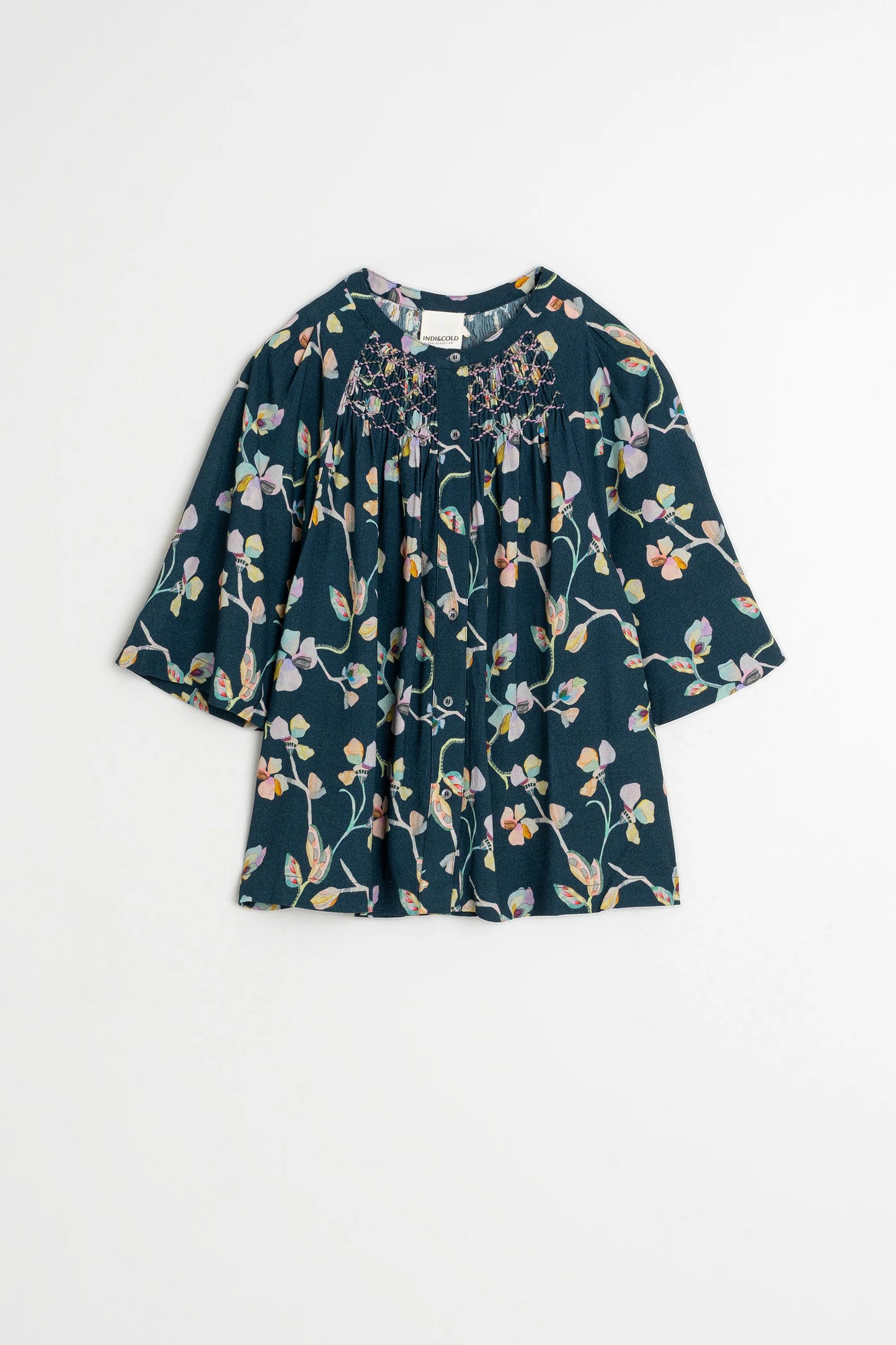 Smock-Detail Shirt