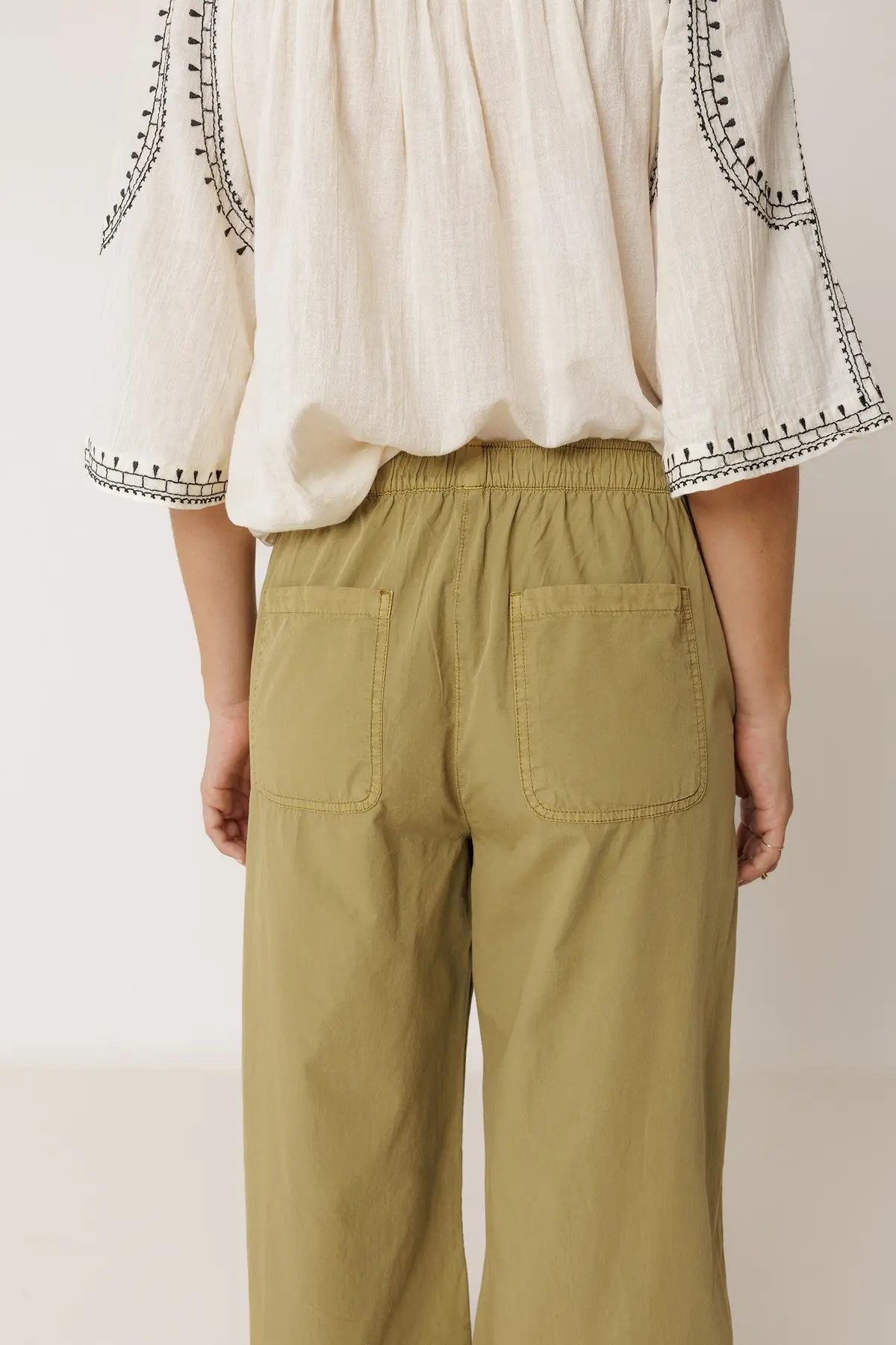 Straight Poplin Pant